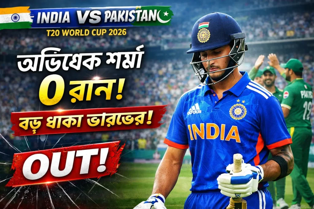 Abhishek Sharmas dramatic dismissal moment