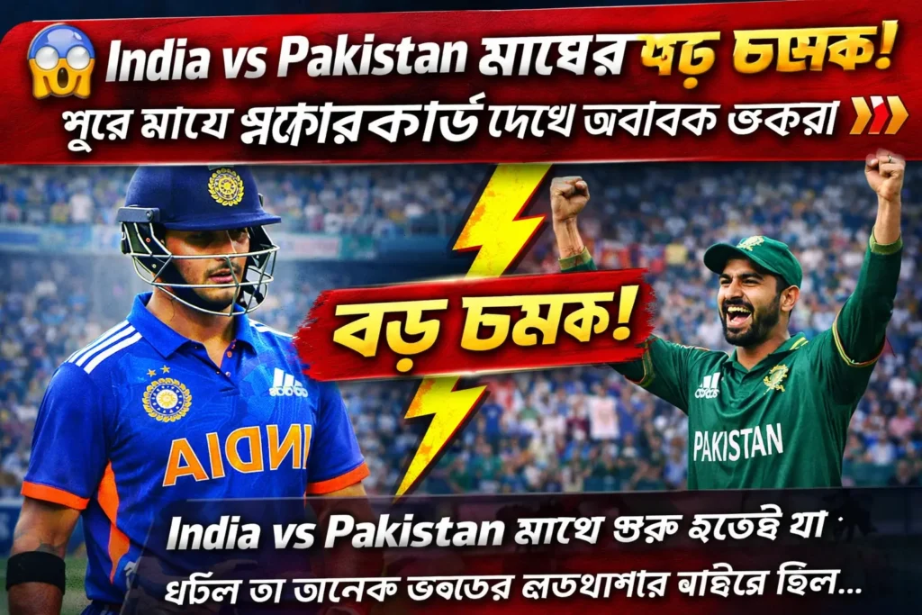 India vs Pakistan match surprise revealed