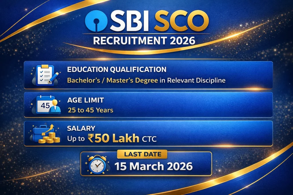 SBI SCO Recruitment 2026